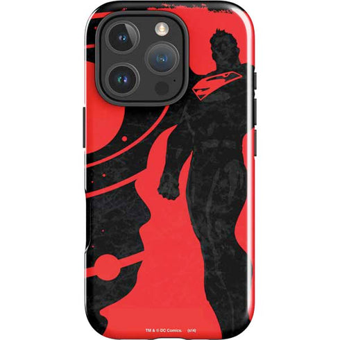 DC Comics Superman Silhouette Flying iPhone 16 Pro Impact Case